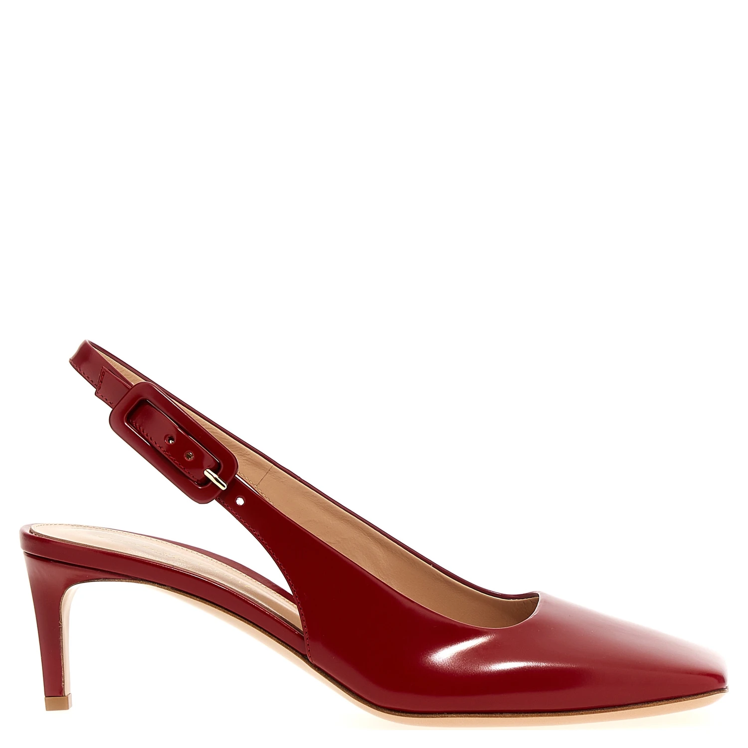 Multicolor Goatskin Mid Heel Pumps
