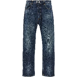 Blue Cotton Jeans Denim