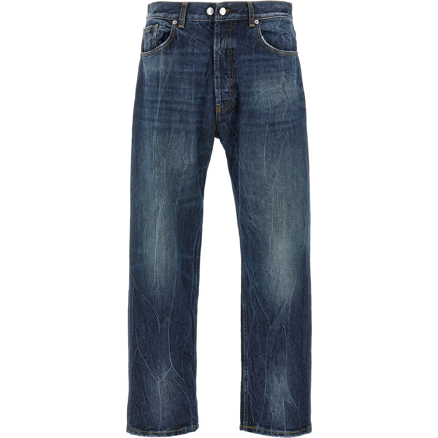 Blue Cotton Jeans Denim