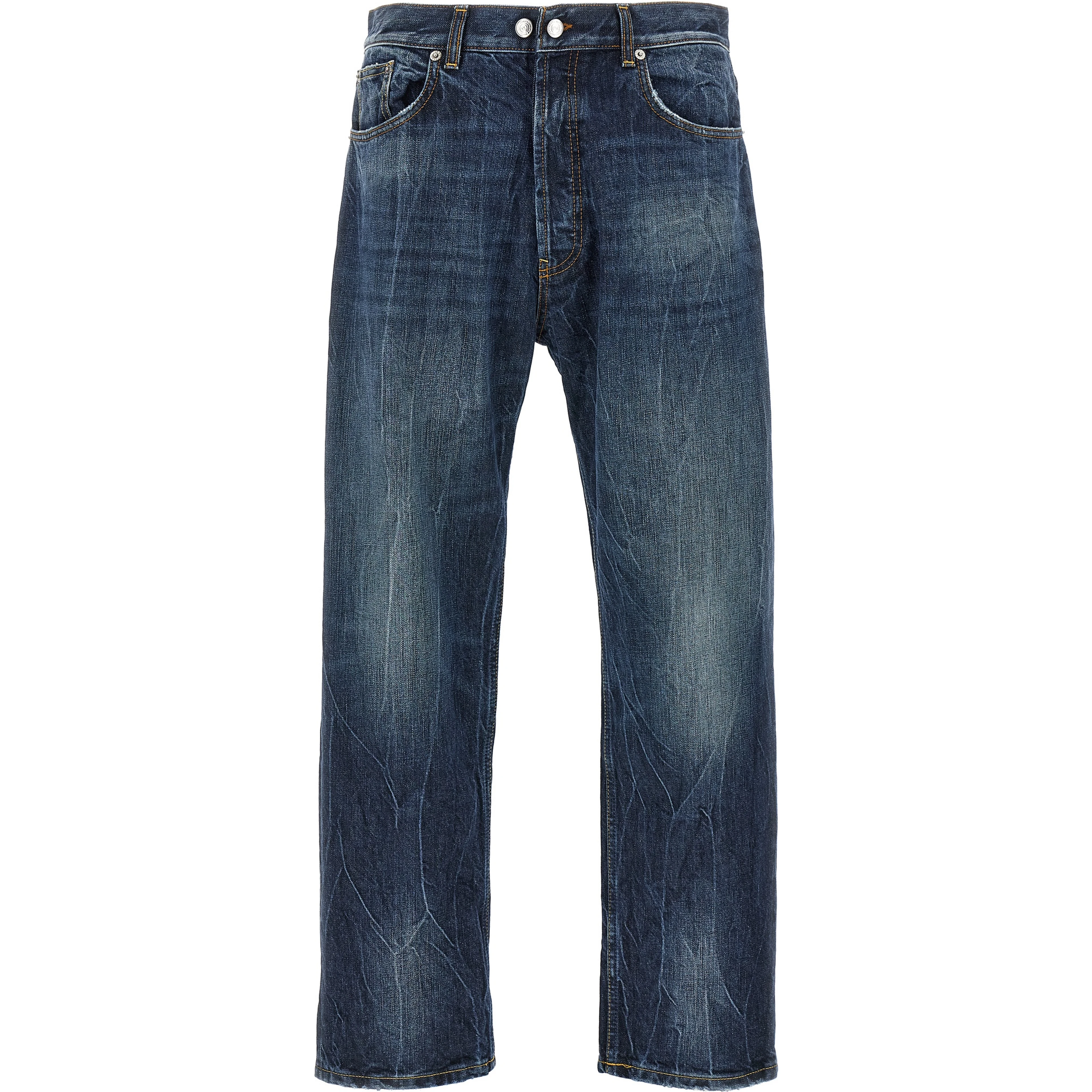 Blue Cotton Jeans Denim