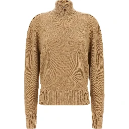 Beige Wool Cardigan