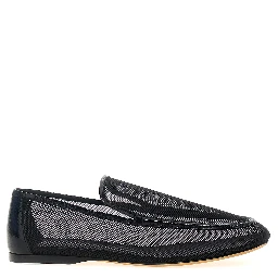 Black Polyamide Slip-On Loafers