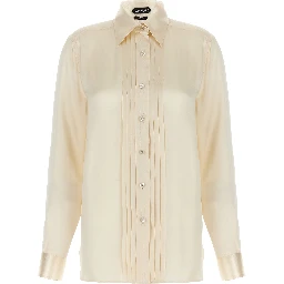 White Silk Blouse