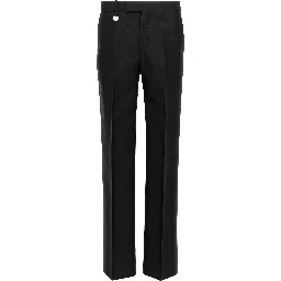 Black Virgin Wool Dress Pants