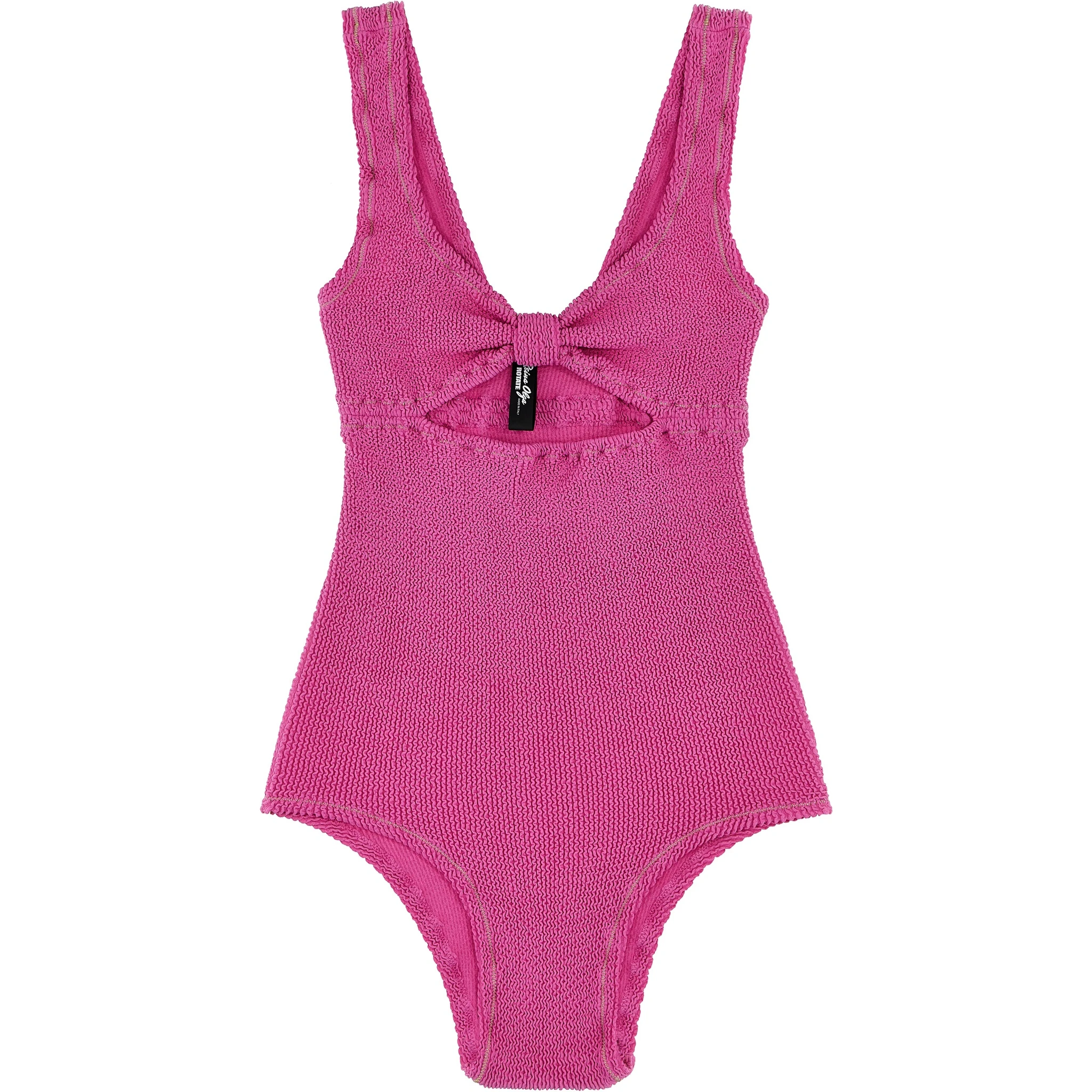 Fuchsia Polyamide One-Piece Swimsuit