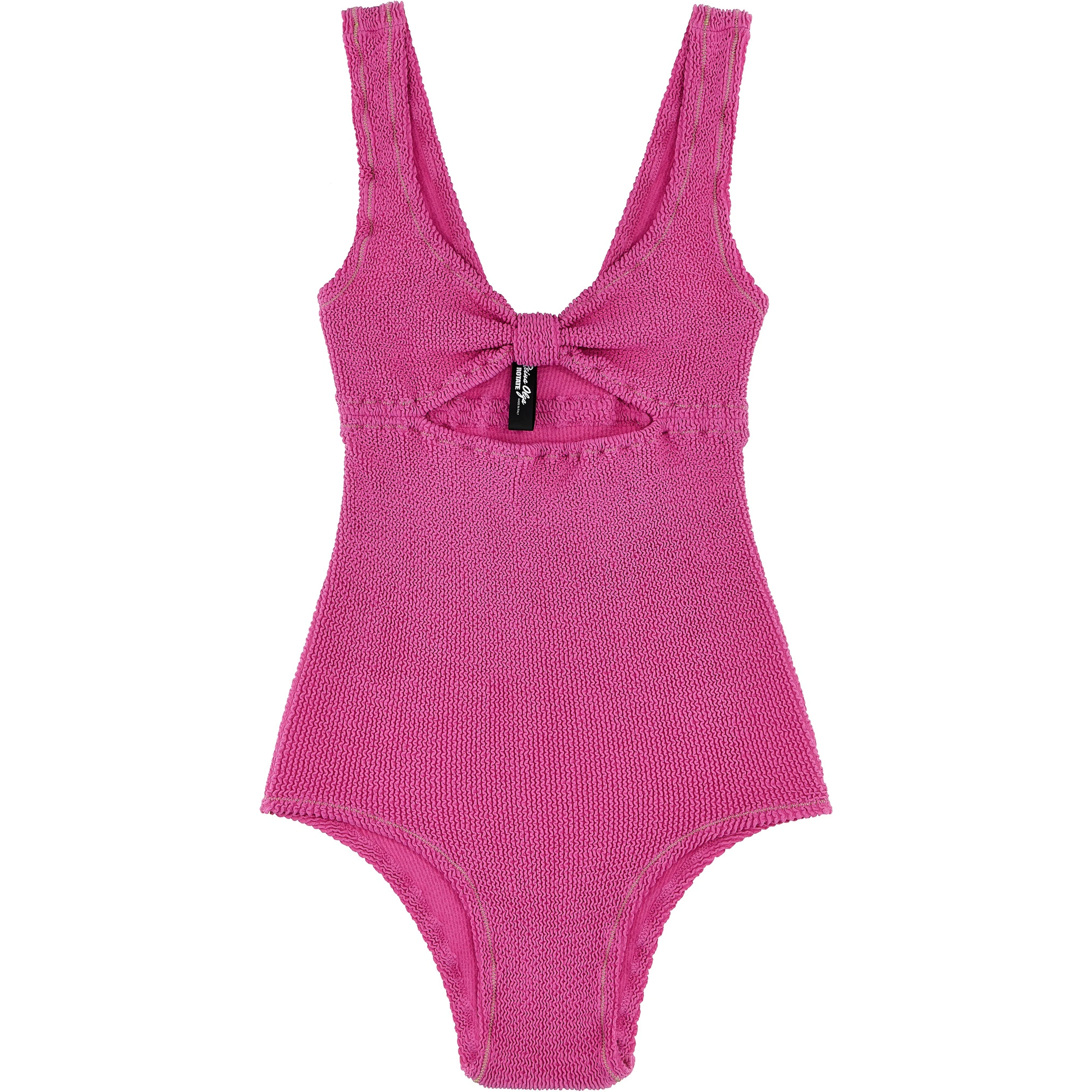 Fuchsia Polyamide One-Piece Swimsuit