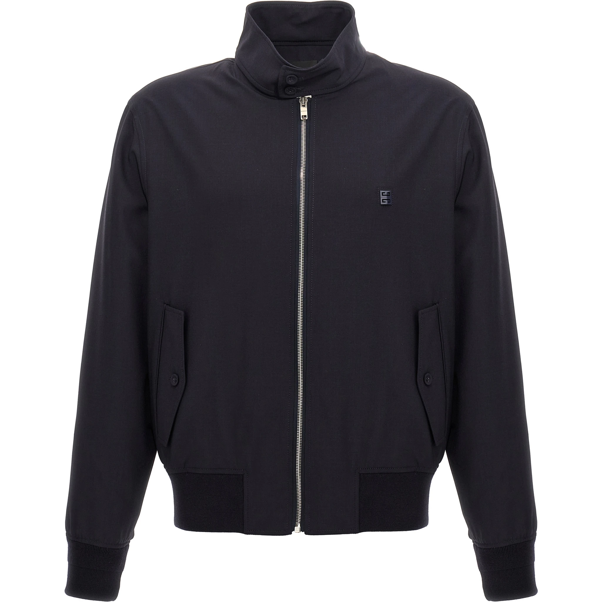 Blue Elastane Bomber