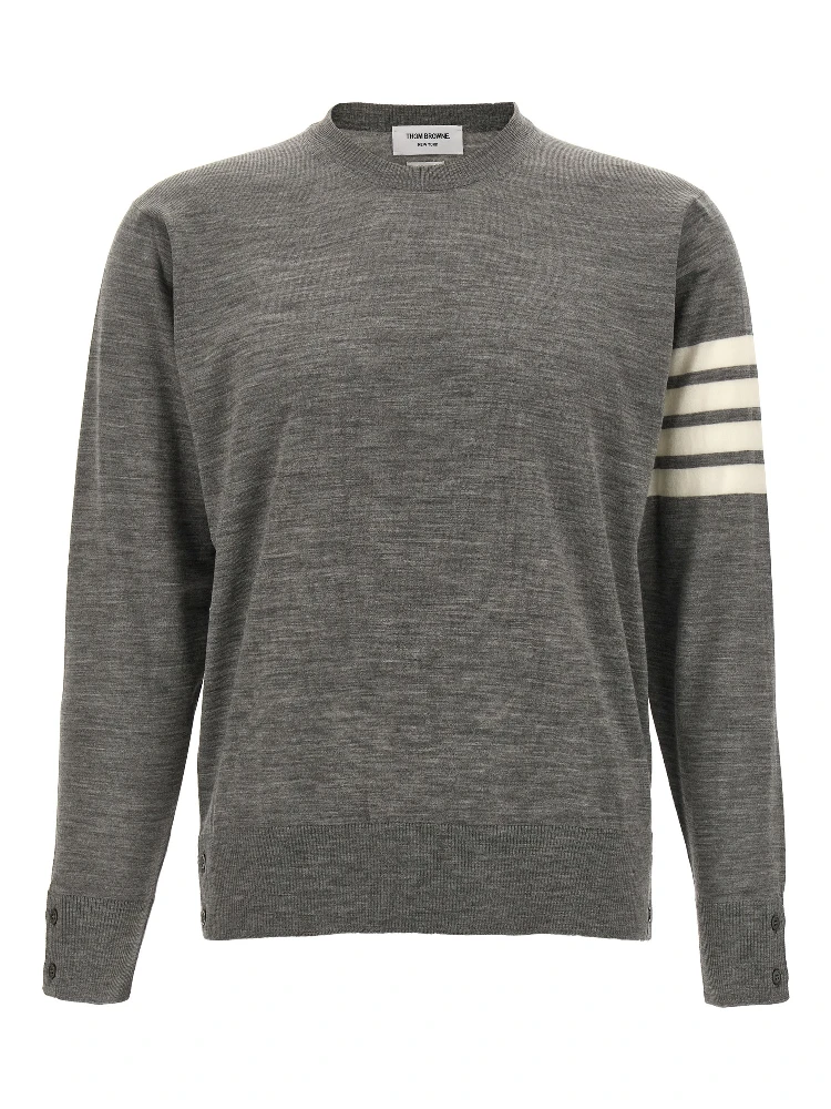 Gray Virgin Wool Cardigan