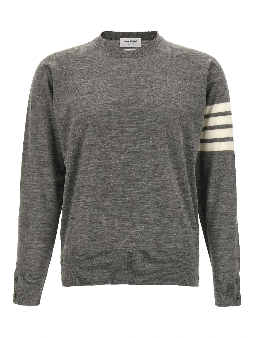 Gray Virgin Wool Cardigan