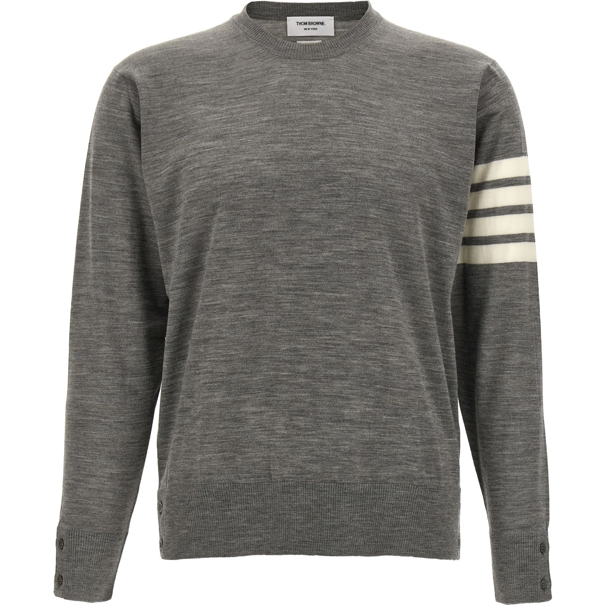 Gray Virgin Wool Cardigan