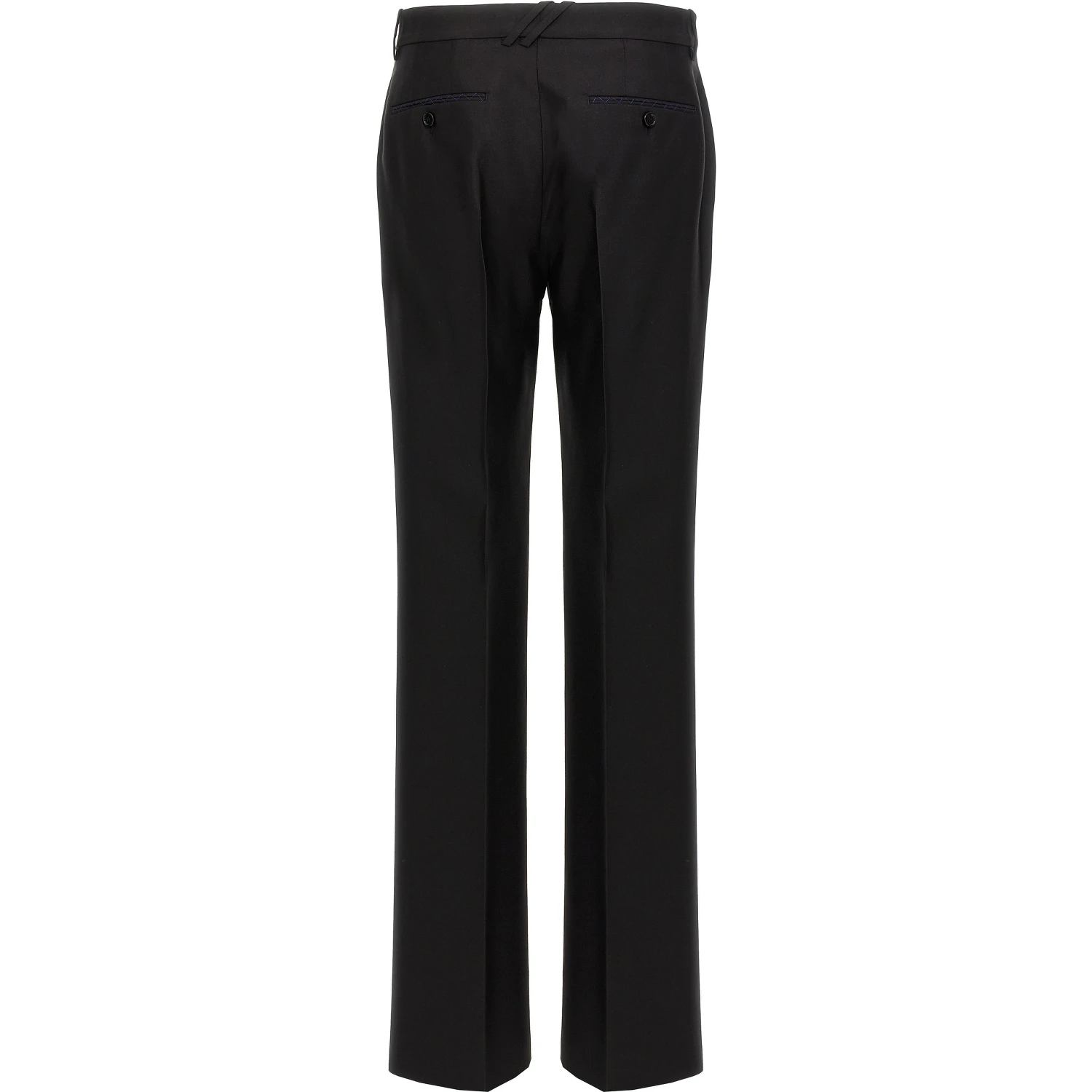 Black Virgin Wool Dress Pants