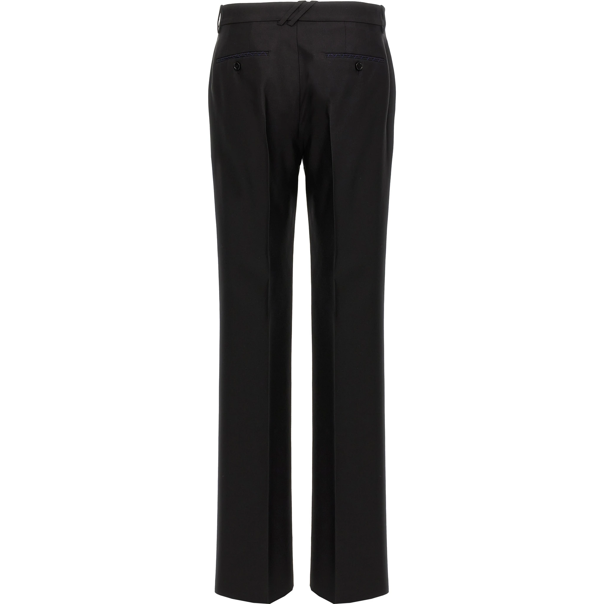 Black Virgin Wool Dress Pants