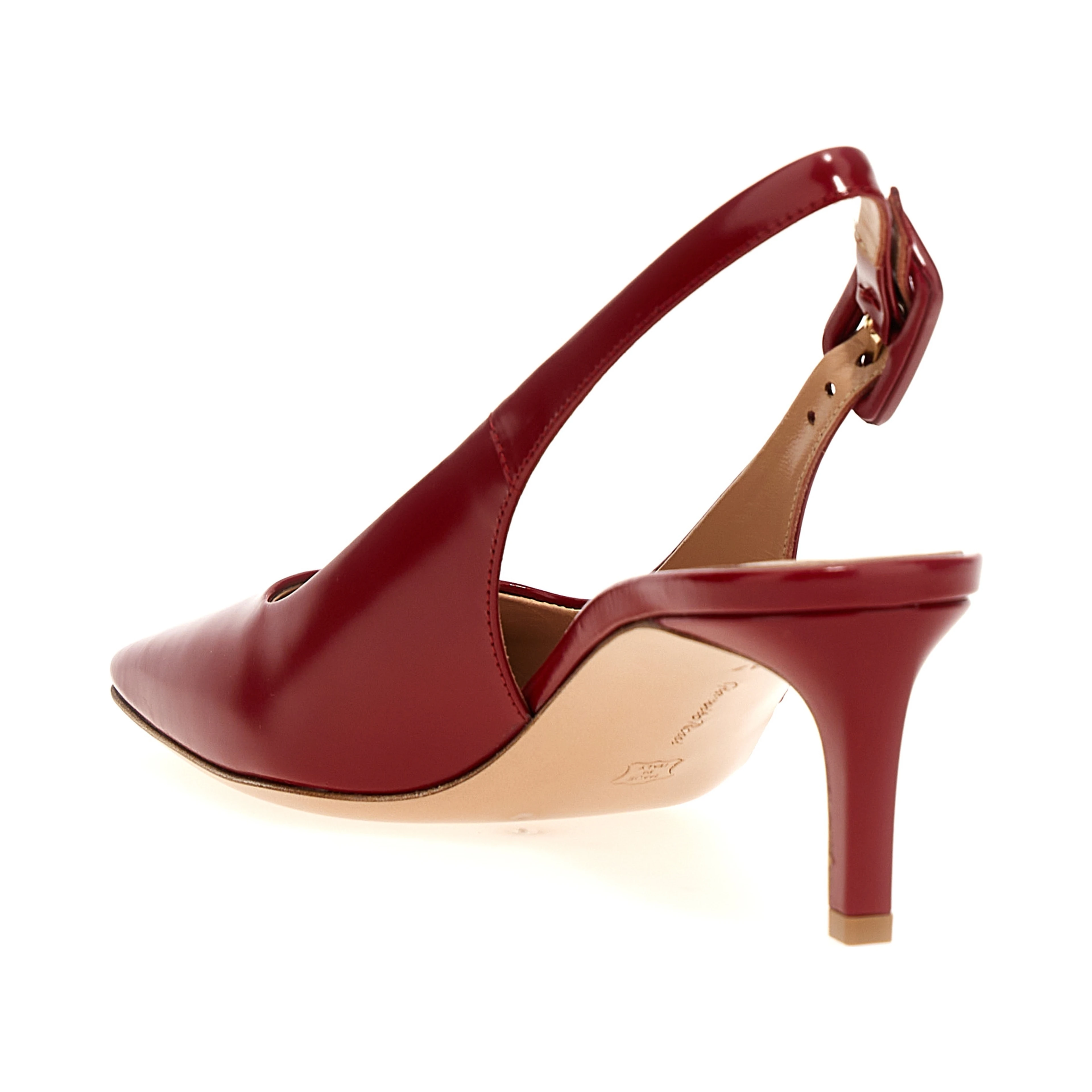 Multicolor Goatskin Mid Heel Pumps