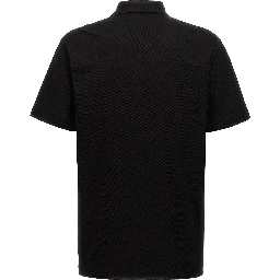 Black Cotton Polo Shirt
