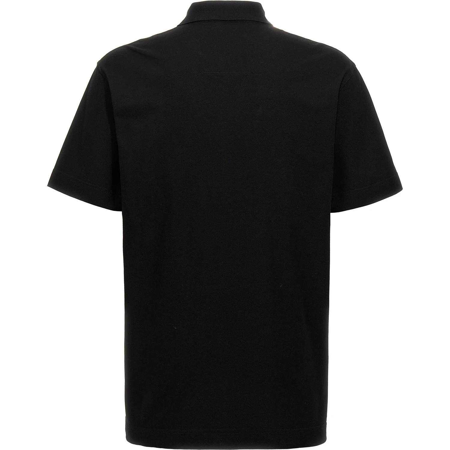 Black Cotton Polo Shirt