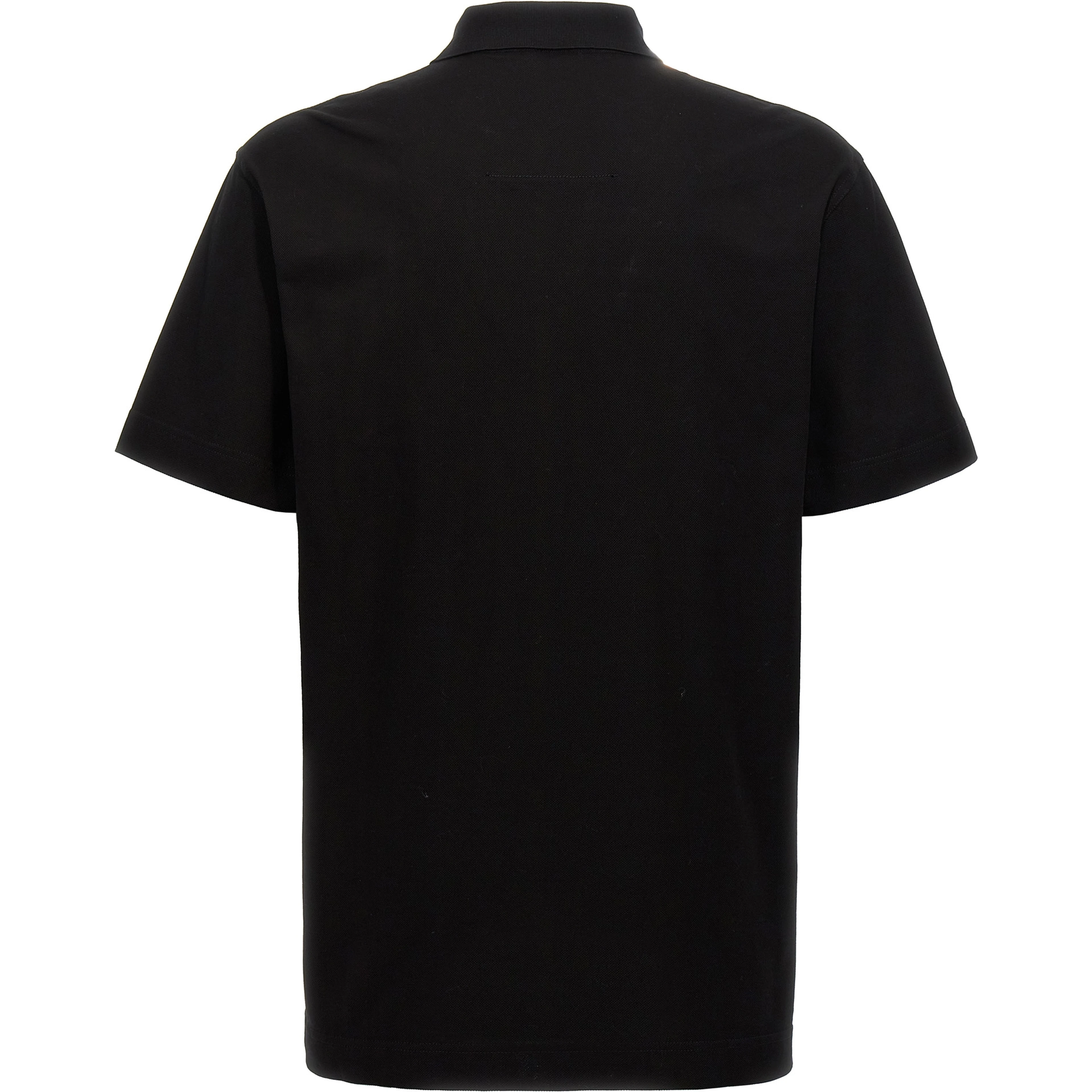 Black Cotton Polo Shirt