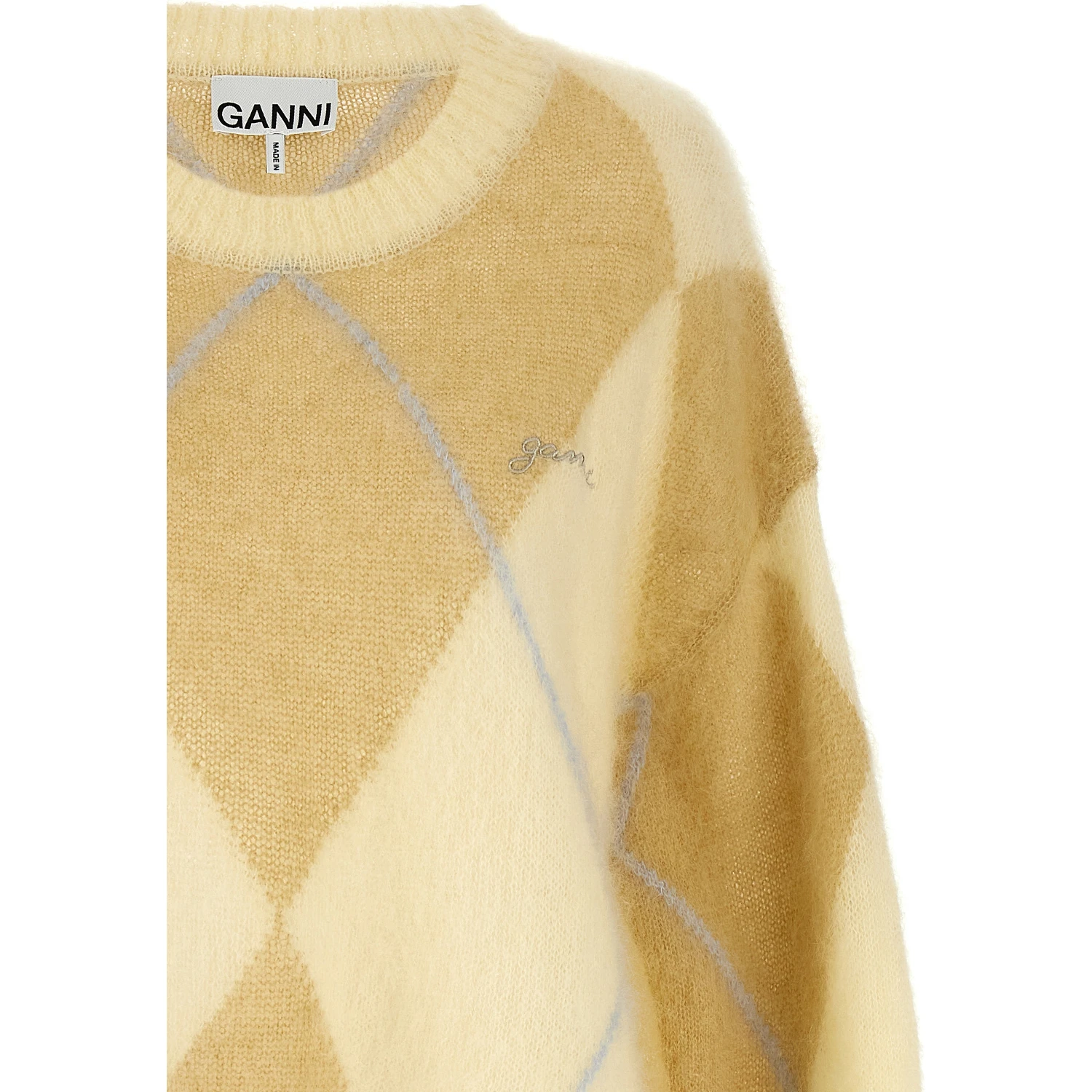 Bicolor Wool Cardigan