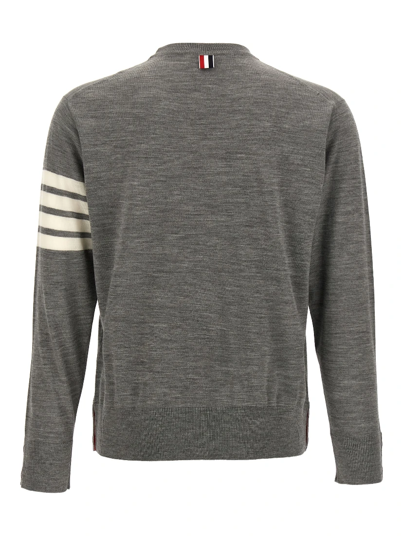 Gray Virgin Wool Cardigan