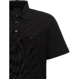 Black Cotton Polo Shirt