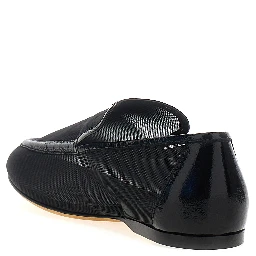 Black Polyamide Slip-On Loafers