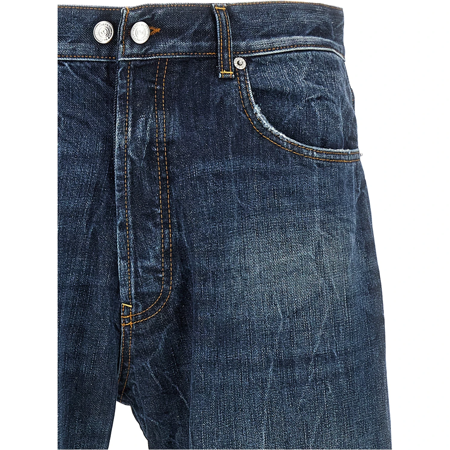 Blue Cotton Jeans Denim