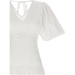 White Cotton Long Dress