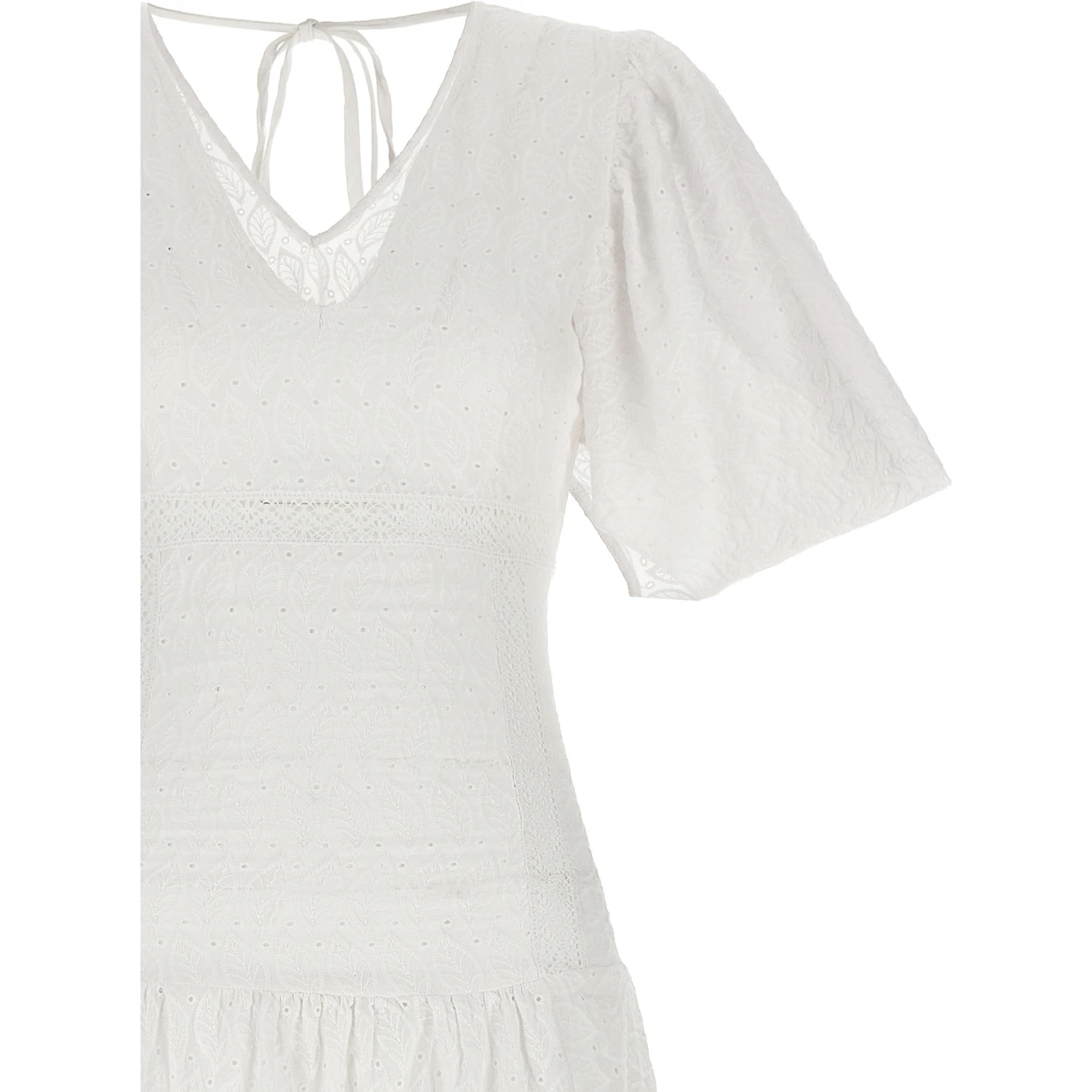 White Cotton Long Dress