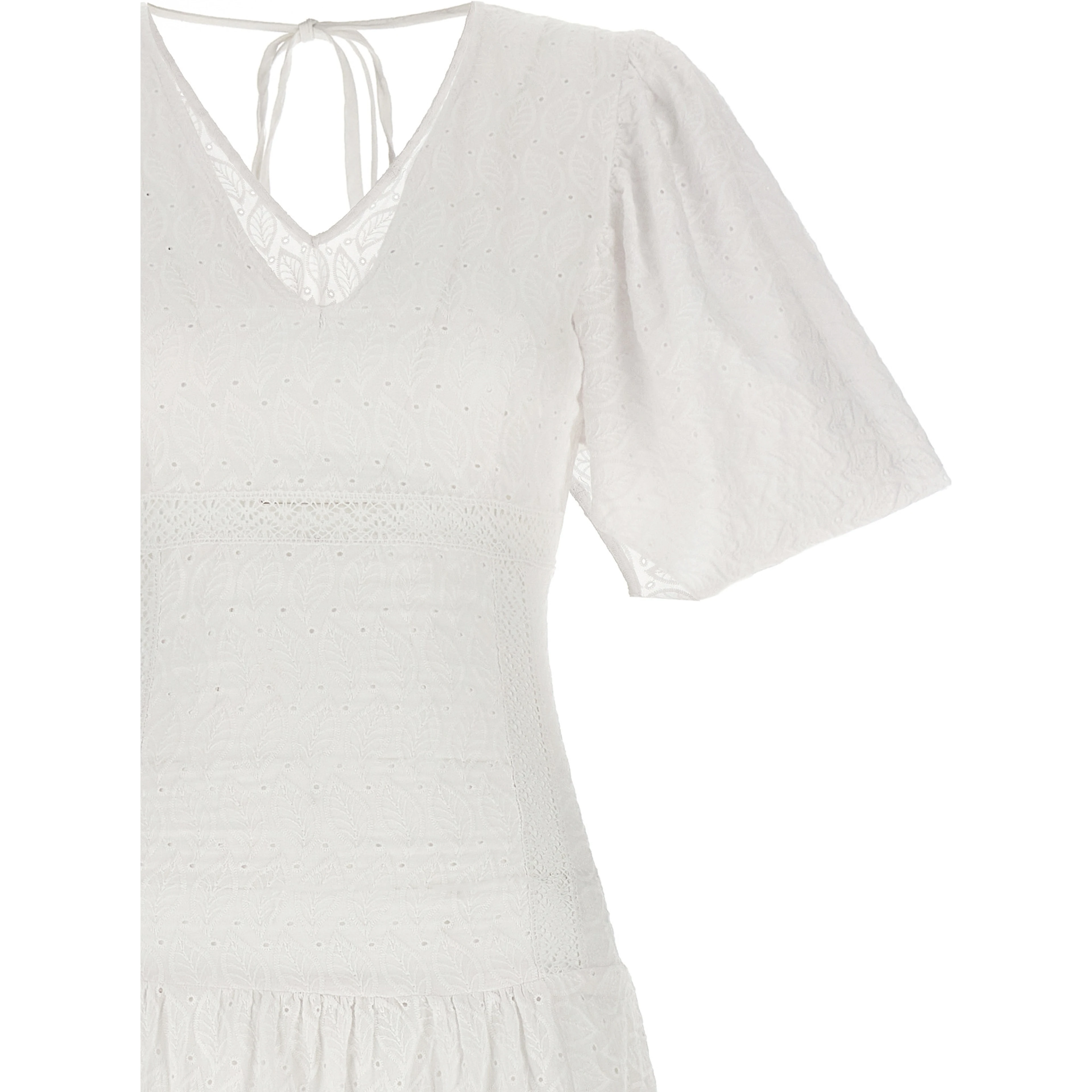 White Cotton Long Dress