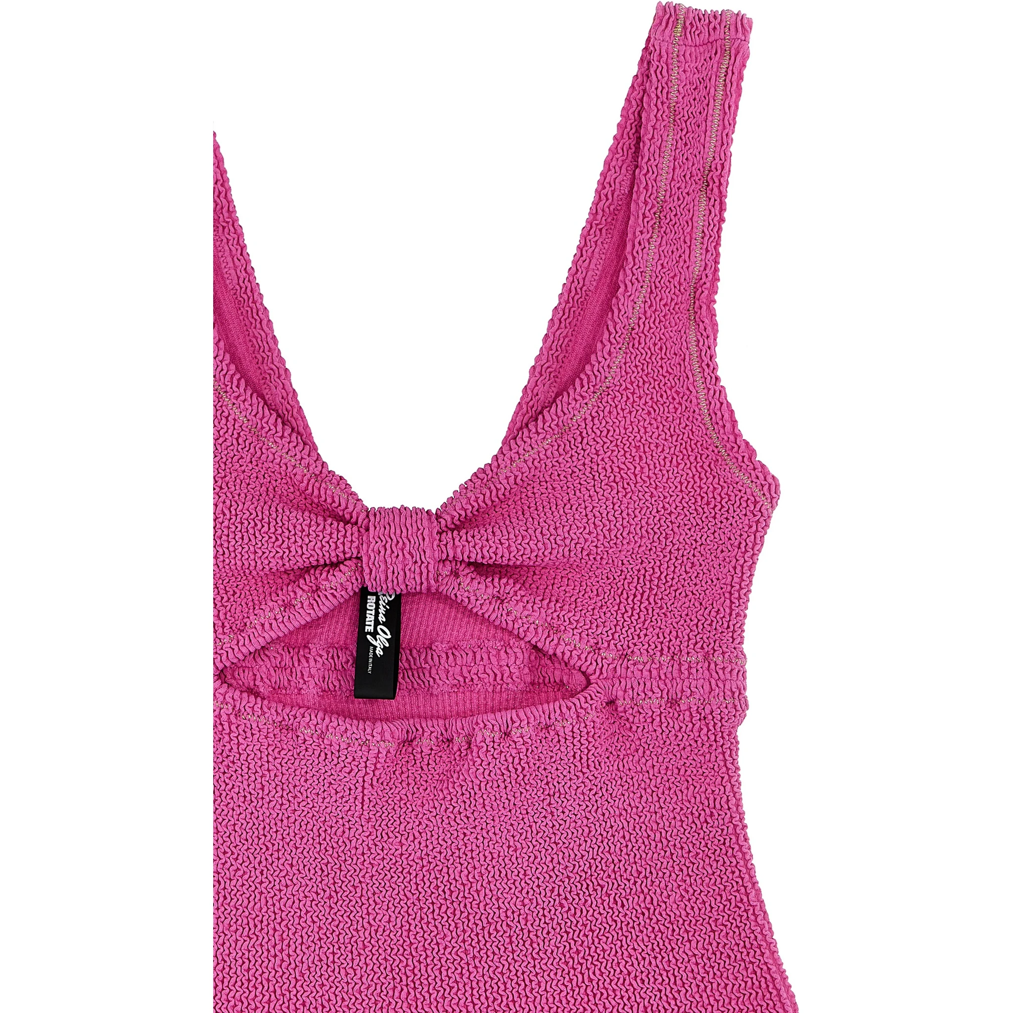 Fuchsia Polyamide One-Piece Swimsuit