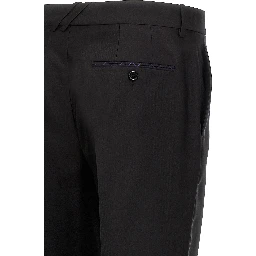 Black Virgin Wool Dress Pants