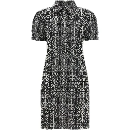 Bicolor Polyester Short Dress