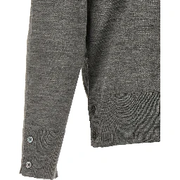 Gray Virgin Wool Cardigan