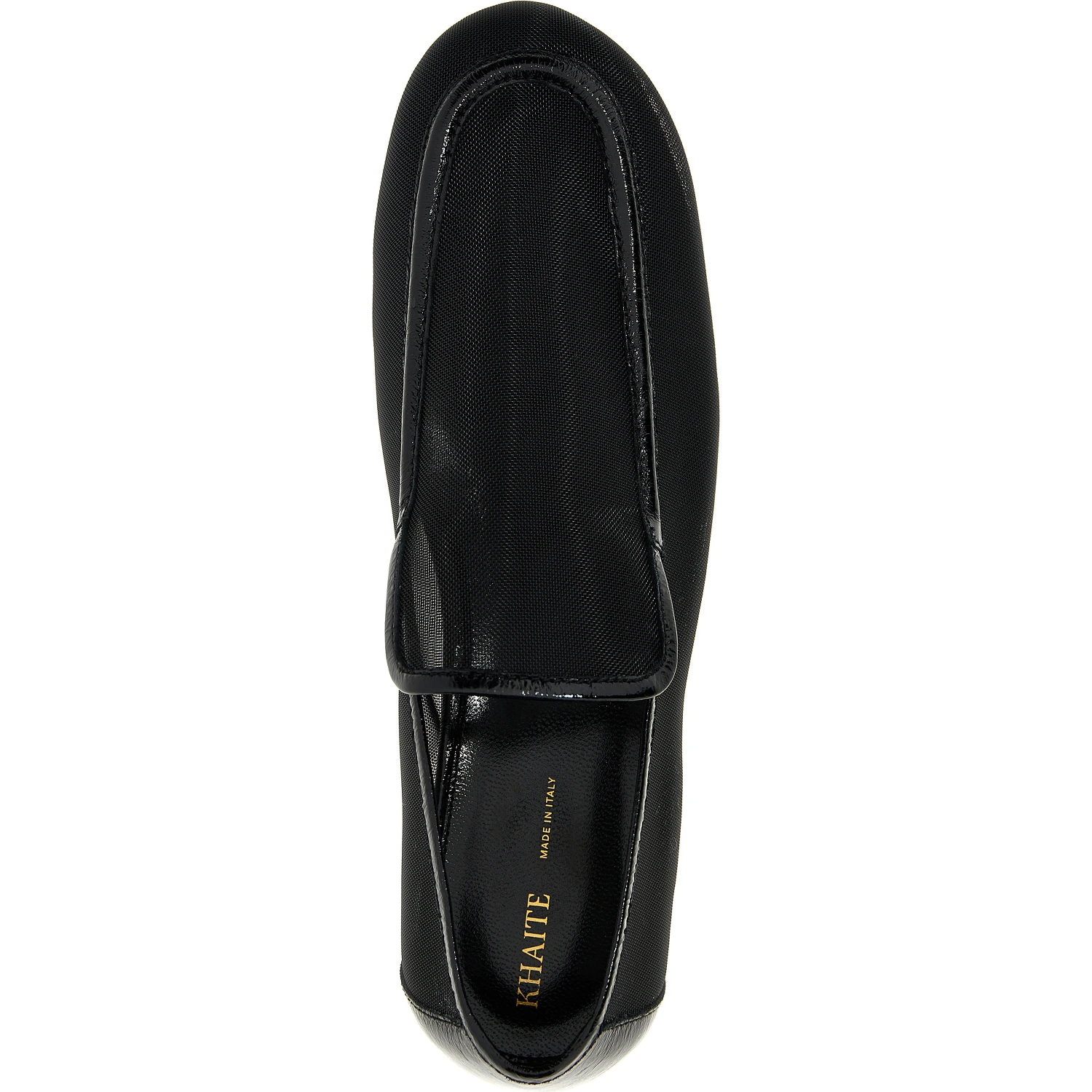 Black Polyamide Slip-On Loafers