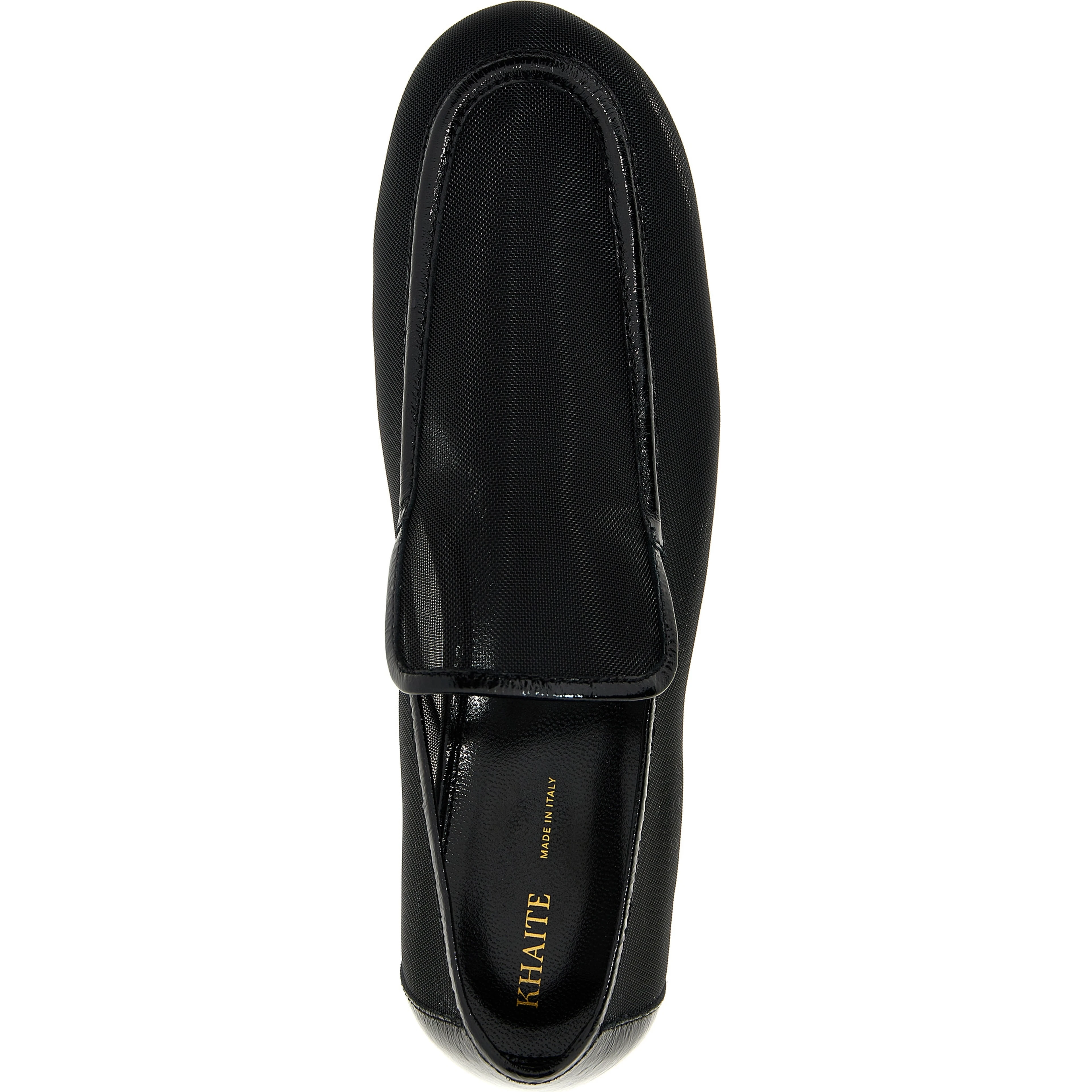 Black Polyamide Slip-On Loafers
