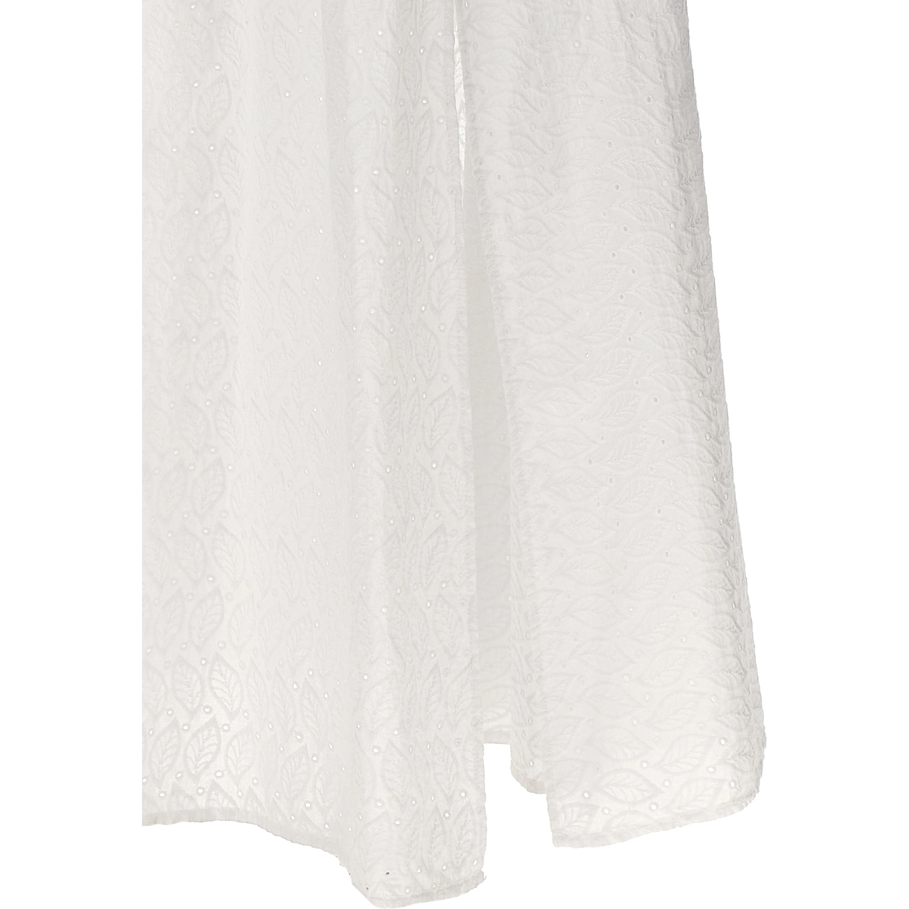 White Cotton Long Dress