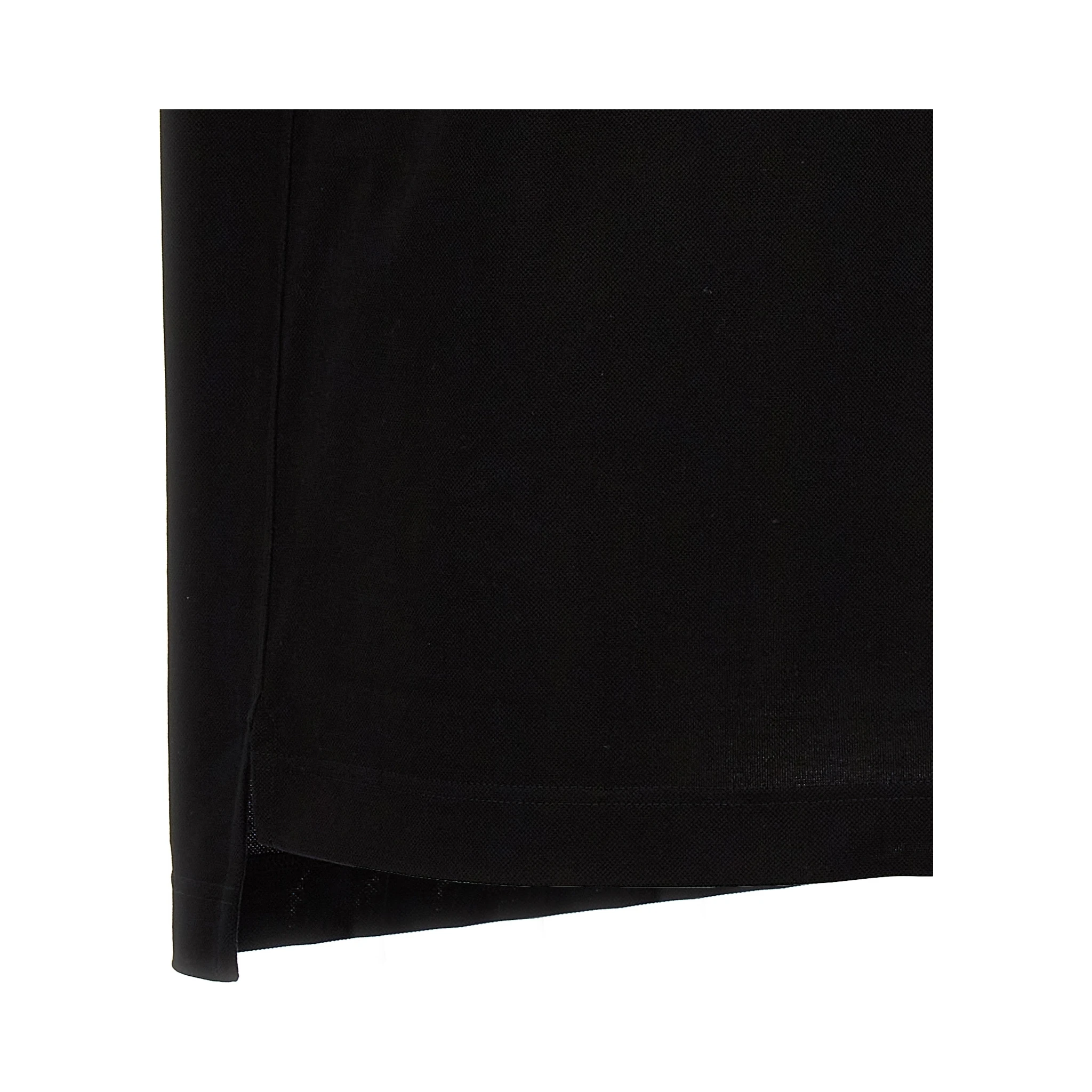 Black Cotton Polo Shirt