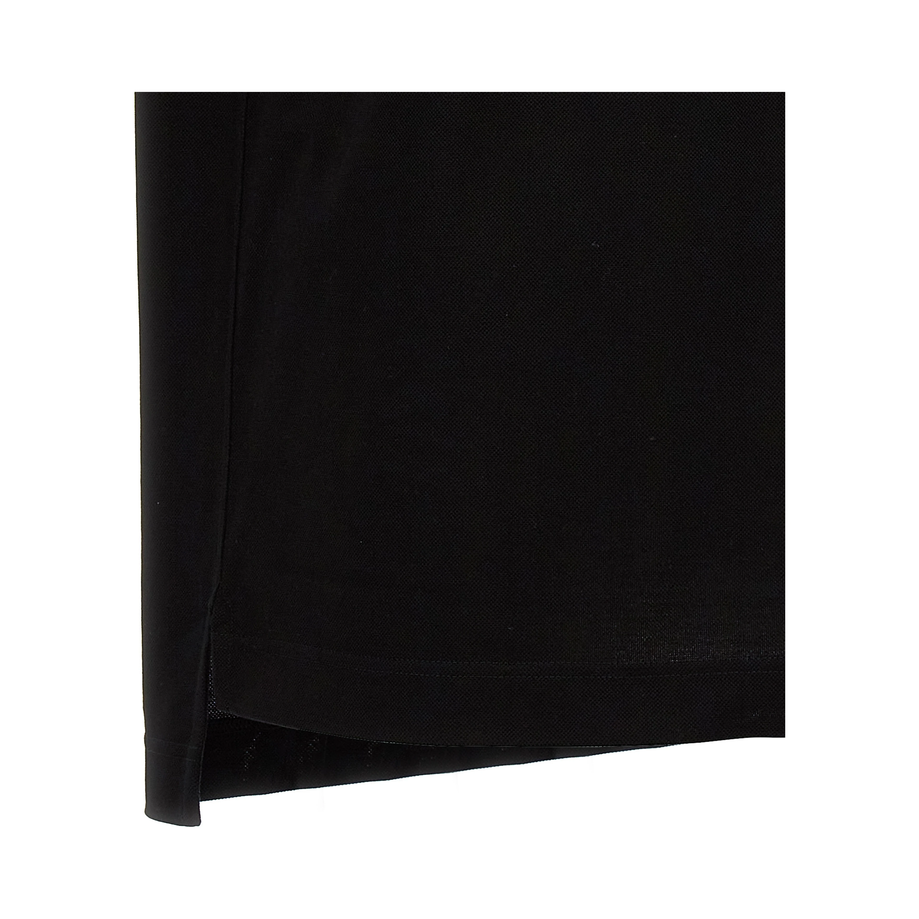Black Cotton Polo Shirt