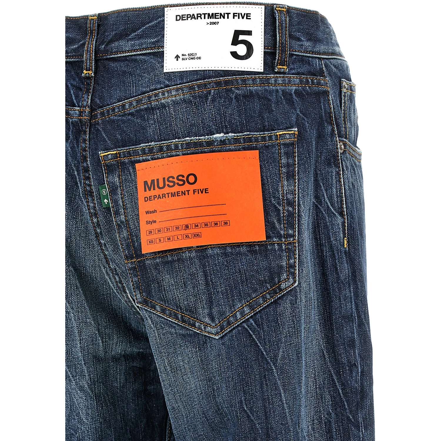 Blue Cotton Jeans Denim