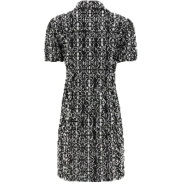 Bicolor Polyester Short Dress