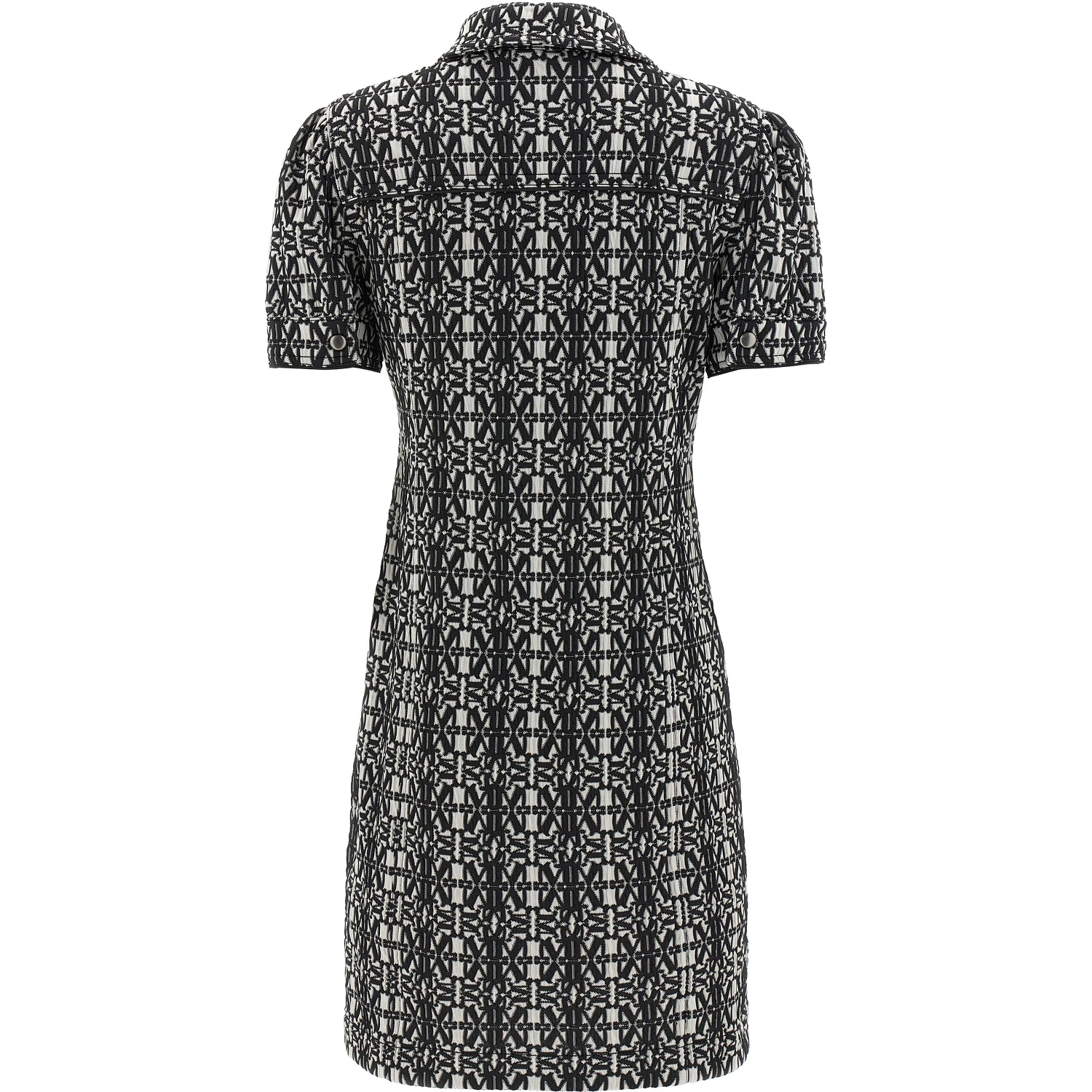 Bicolor Polyester Short Dress