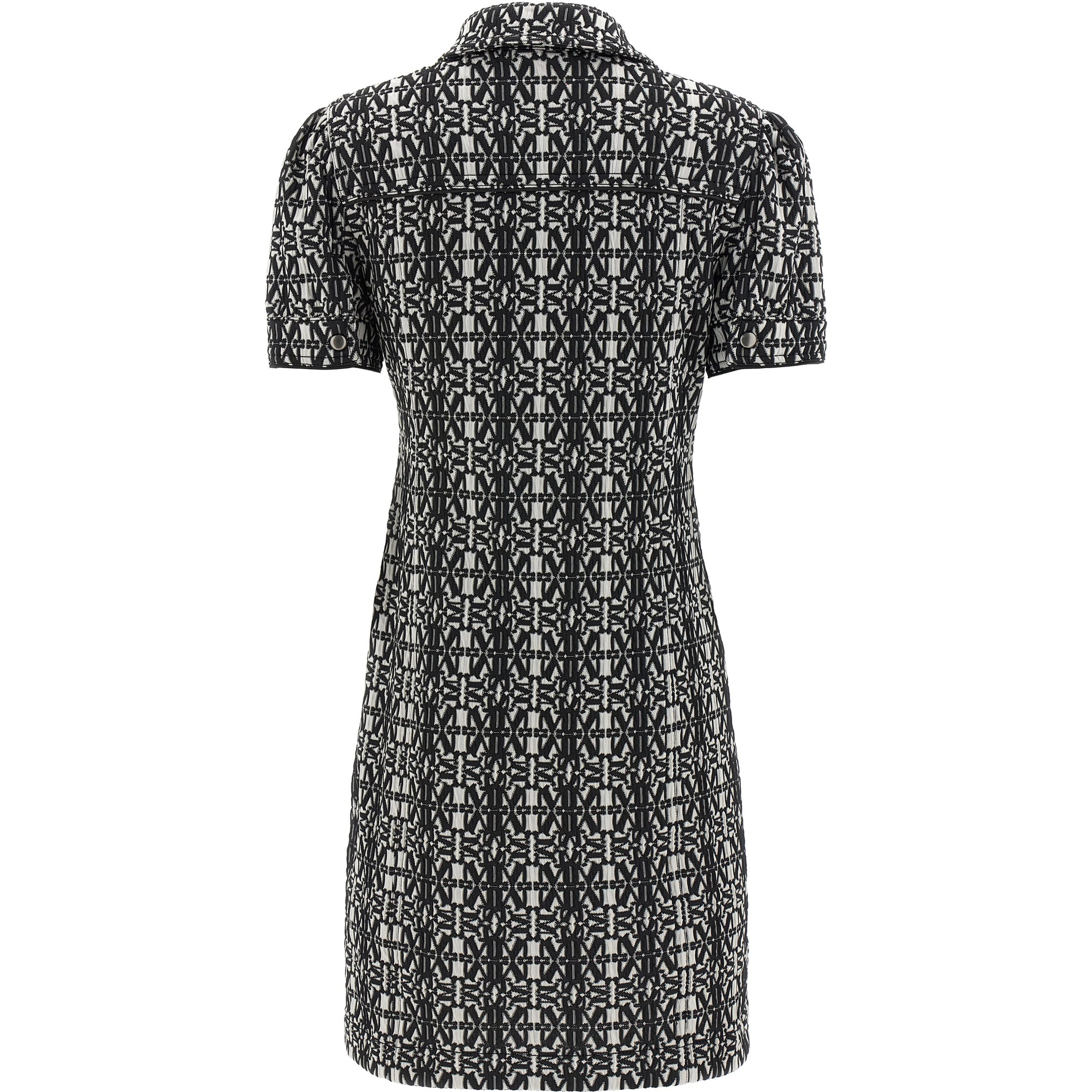 Bicolor Polyester Short Dress