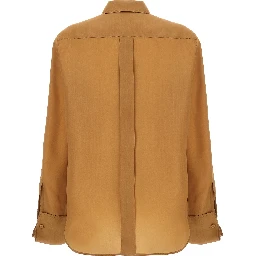 Beige Silk Blouse