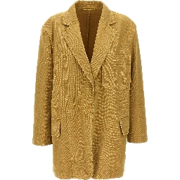 Beige Cotton Blazer