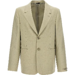 Beige Virgin Wool Blazer