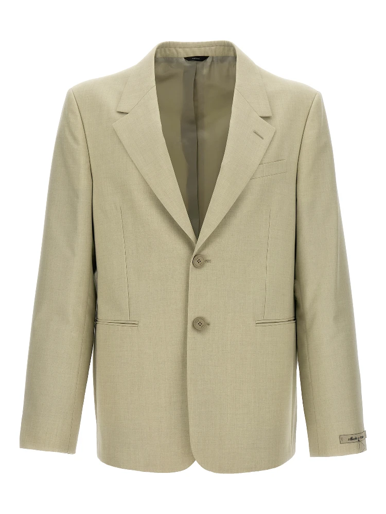 Beige Virgin Wool Blazer