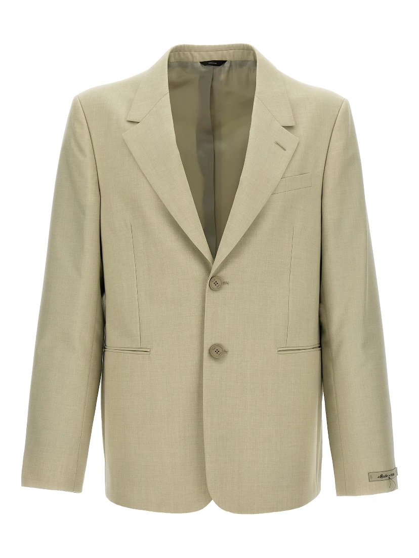 Beige Virgin Wool Blazer