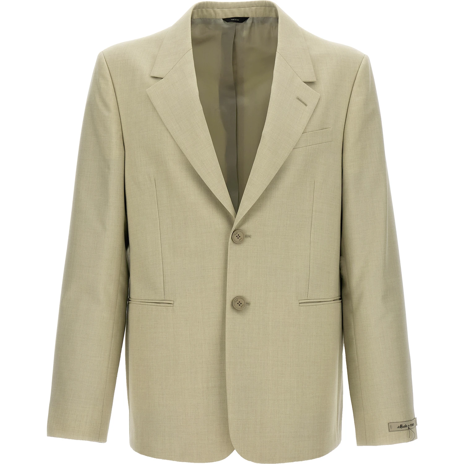 Beige Virgin Wool Blazer