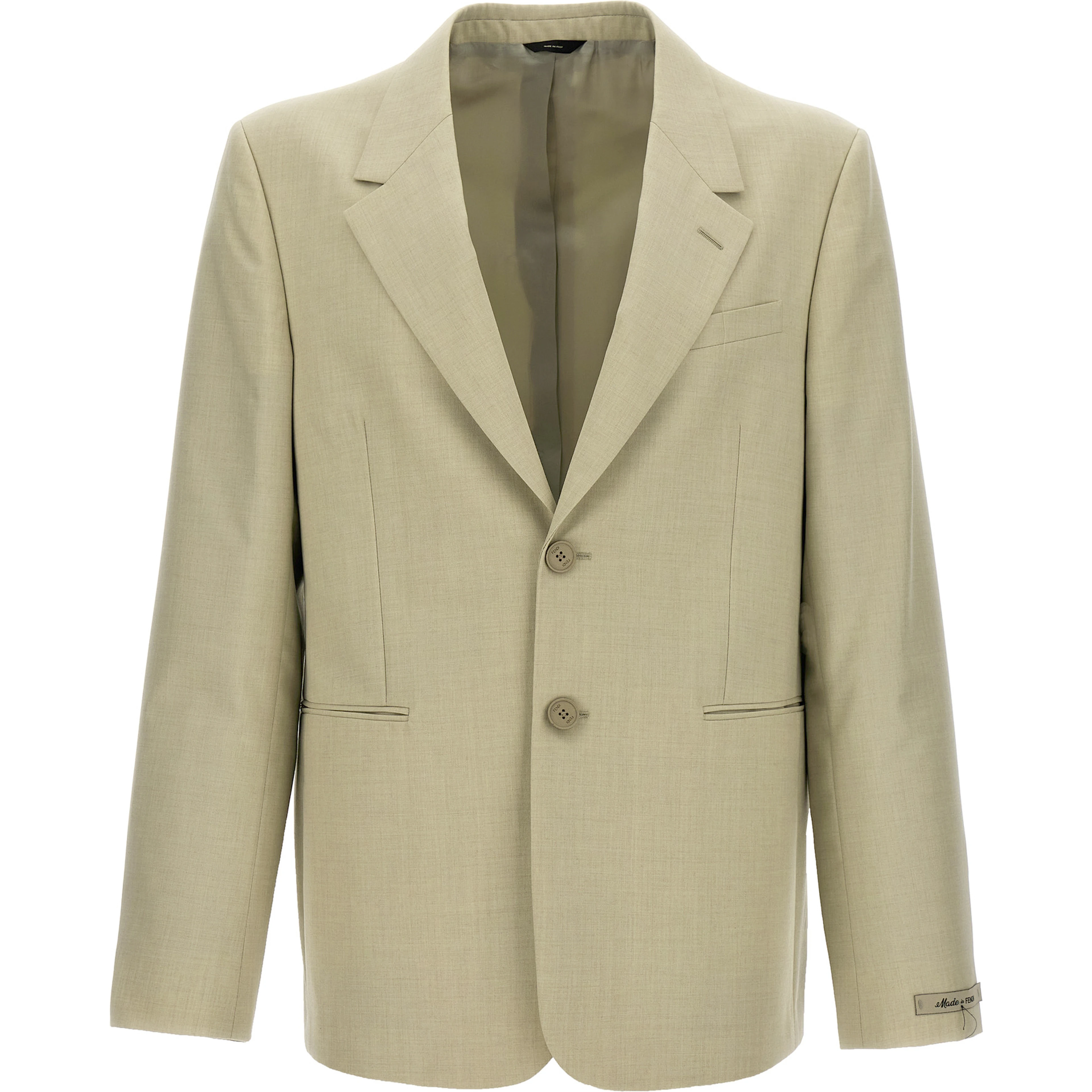 Beige Virgin Wool Blazer
