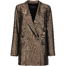 Brown Silk Blazer