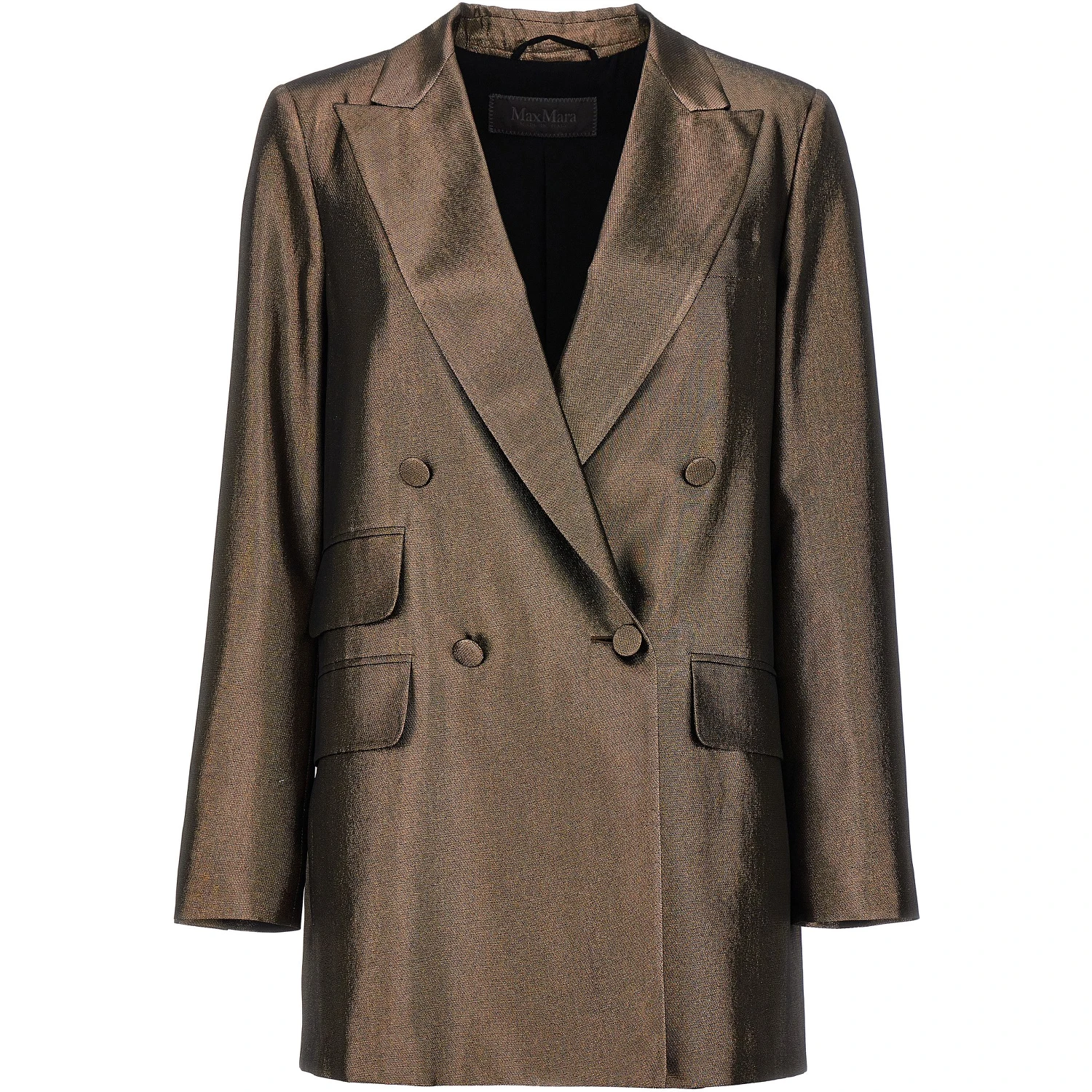 Brown Silk Blazer